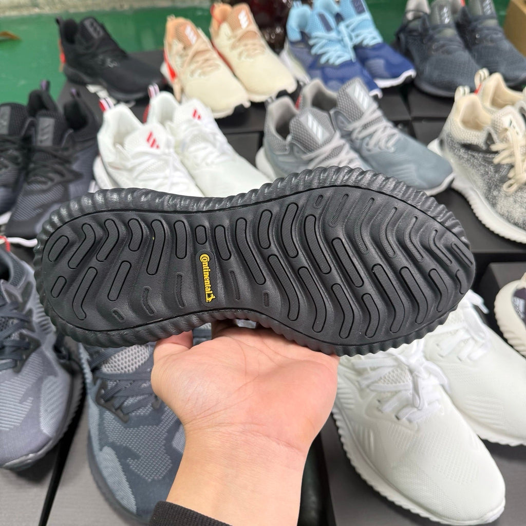 adidas Alphabounce AMSM Black Running-Style Trainers - product image from the listing.
