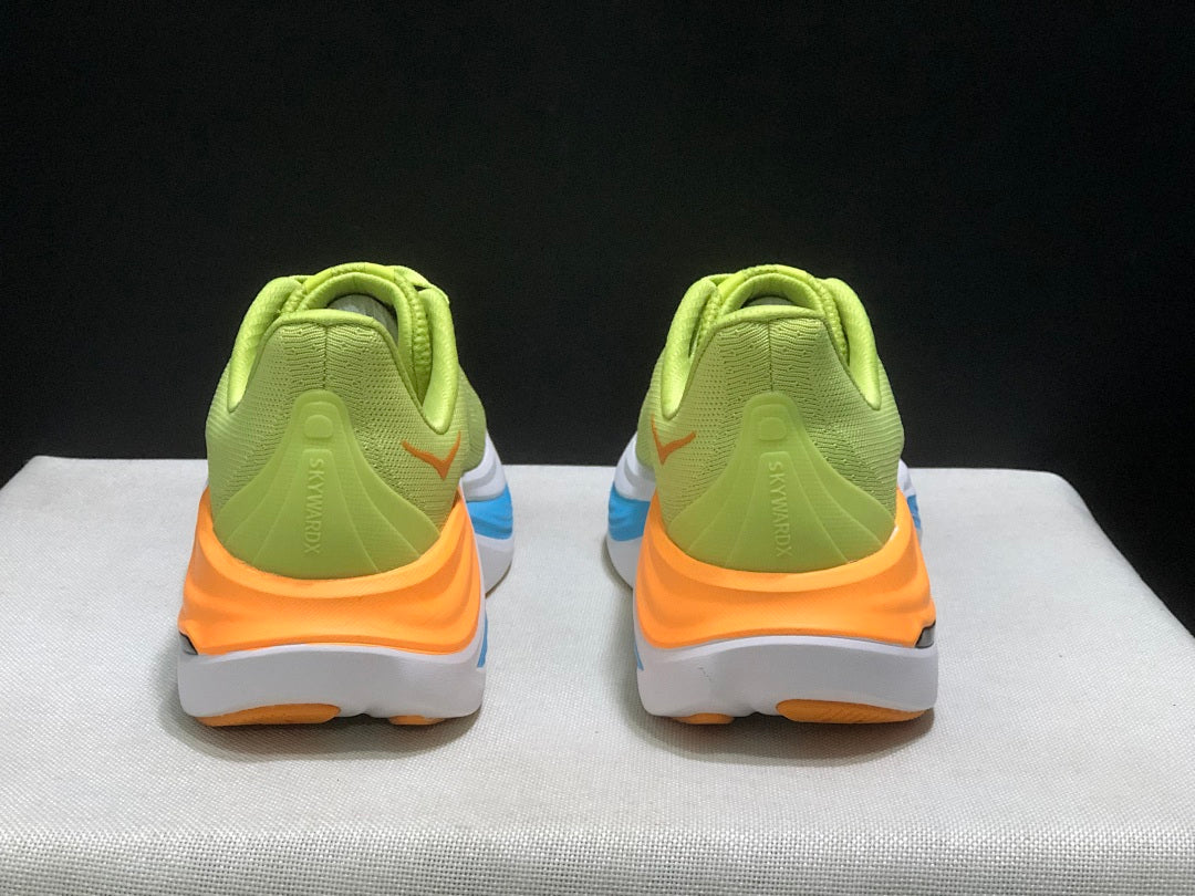 Lime Green HOKA Skyward X Running Shoes - product image from the listing.