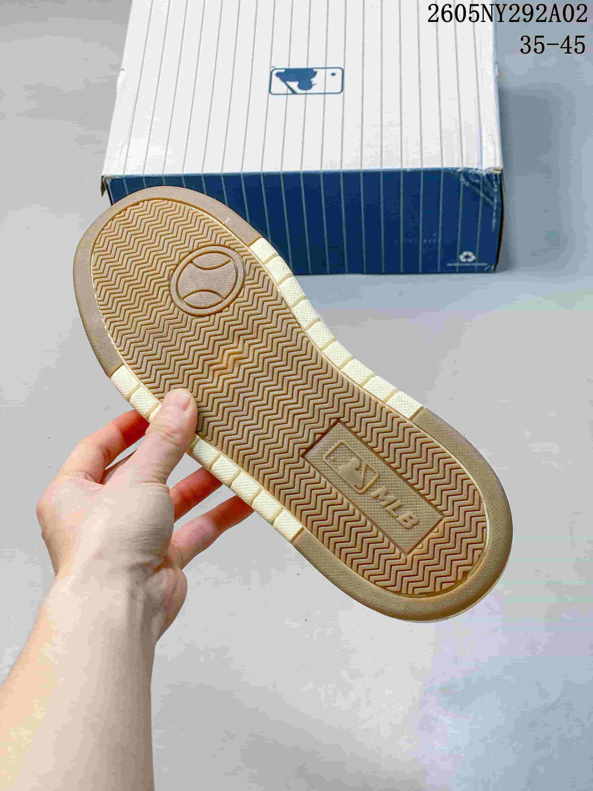 MLB Low-Top Sneakers in White and Cream 2605NY292A02 - product image from the listing.