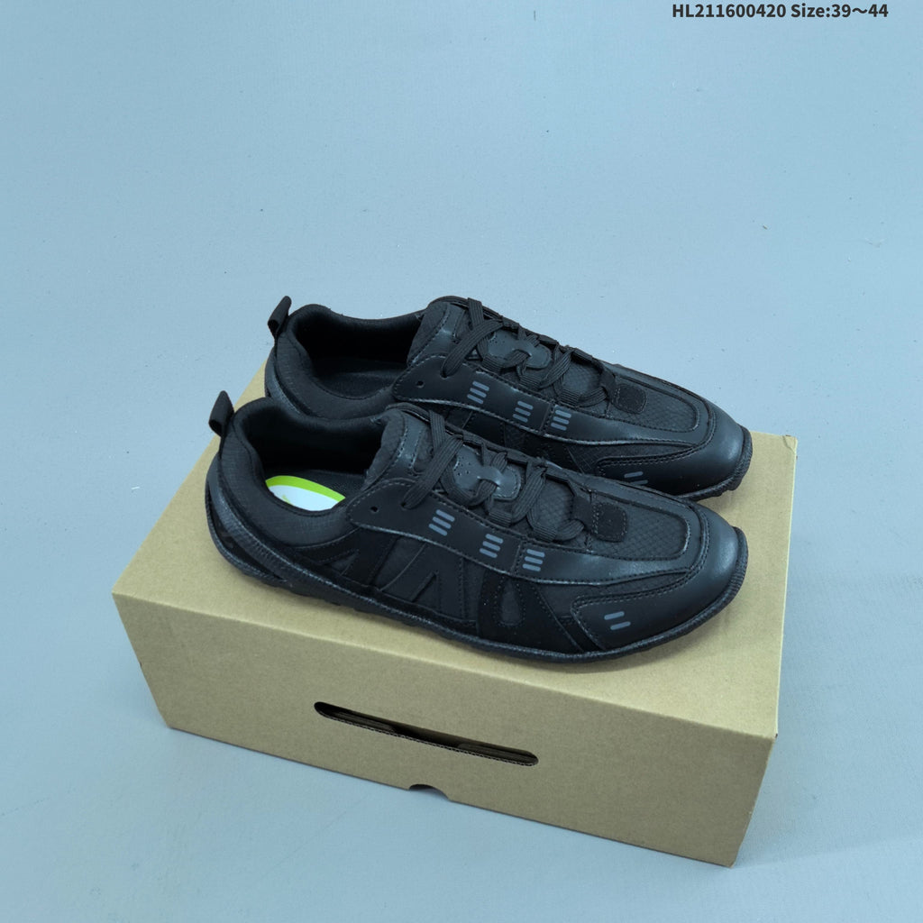 Men's ECCO BIOM Outdoor Sneakers, Black and Light Neutral - product image from the listing.
