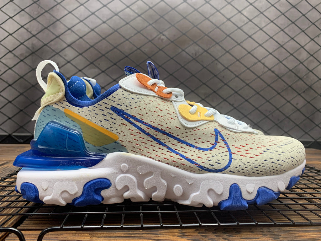Nike React Vision Sneakers in Beige, in Blue and Orange - product image from the listing.