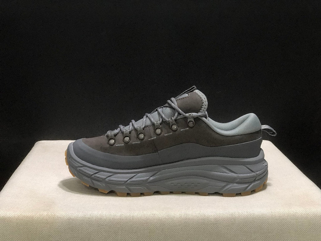 Gray HOKA Tor Summit Trail Sneakers - product image from the listing.