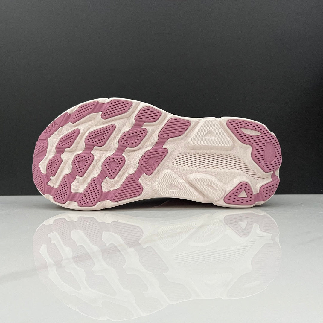 HOKA Clifton 9 Running Shoes in Pink - product image from the listing.