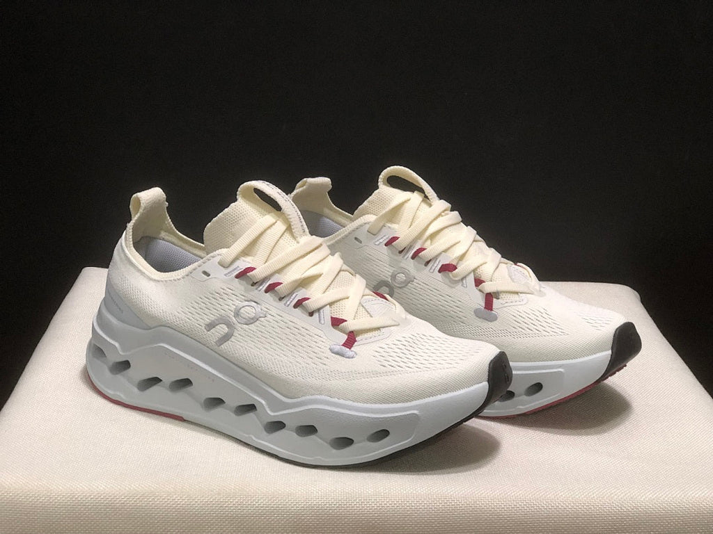 On Cloudsurfer Max Running Shoes in Ivory - product image from the listing.