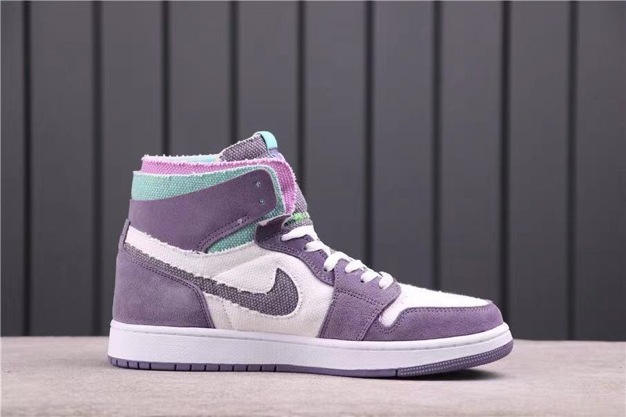 Nike Air Jordan 1 Zoom Comfort Iridescent High-Cut Sneakers - product image from the listing.