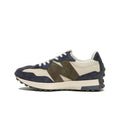 New Balance 327 Sneakers in Navy and Brown MS327DT - product image from the listing.