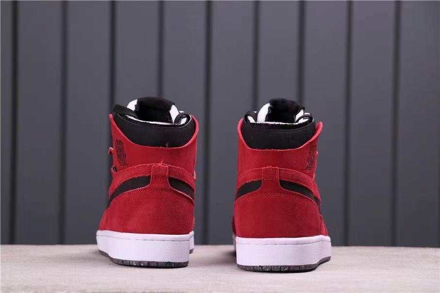 Air Jordan 1 Crater High-Top Sneakers in Red Red Black CT0978-600 - product image from the listing.