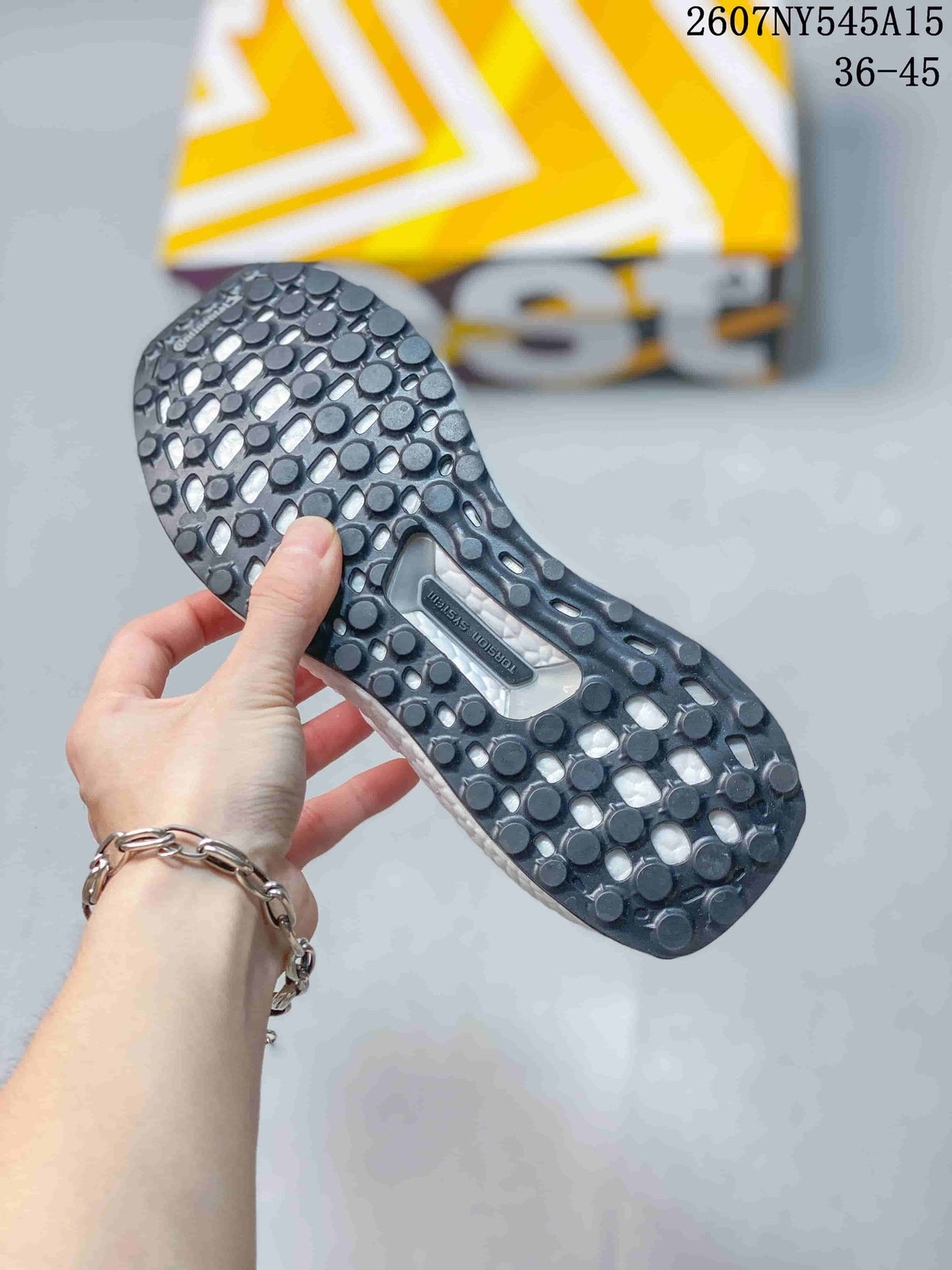 Adidas Ultraboost Running Sneakers in Light White 2607NY545A15 - product image from the listing.