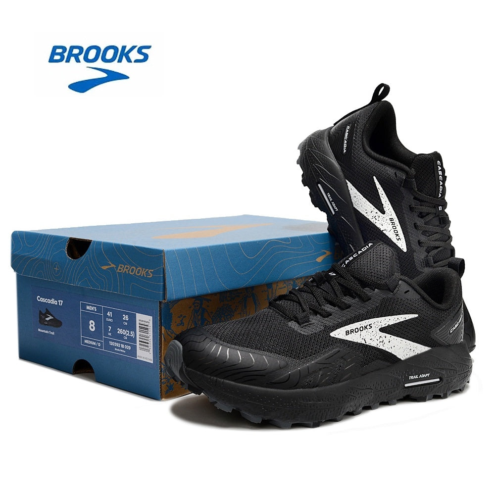 Brooks Cascadia 17 Trail Running Shoes in Black - product image from the listing.