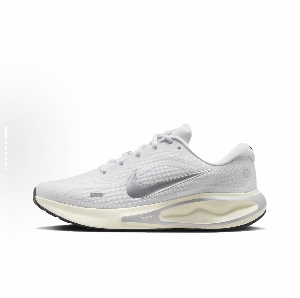Nike Journey Run Road Shoes for Running White/Silver FJ7765-104 - product image from the listing.