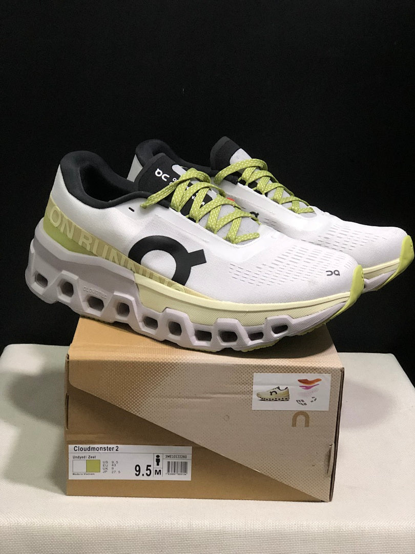 Lemon Yellow On Cloudmonster 2 Running Shoes - product image from the listing.