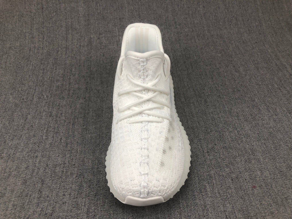 White Yeezy 350 V2 Kids Sneakers - product image from the listing.