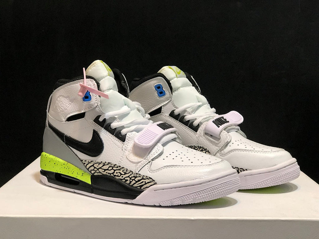 Jordan Legacy 312 Command Force Sneakers in White Black AQ4160-107 - product image from the listing.