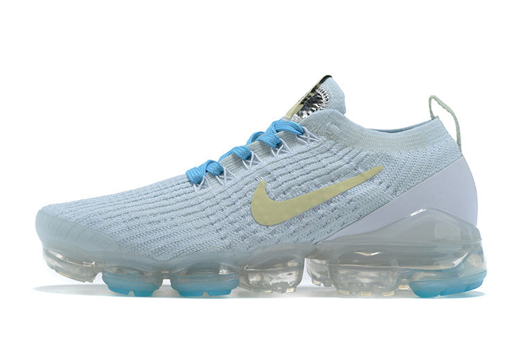Nike Air VaporMax Flyknit 3 Sneakers in Light Blue AJ6910-500 - product image from the listing.