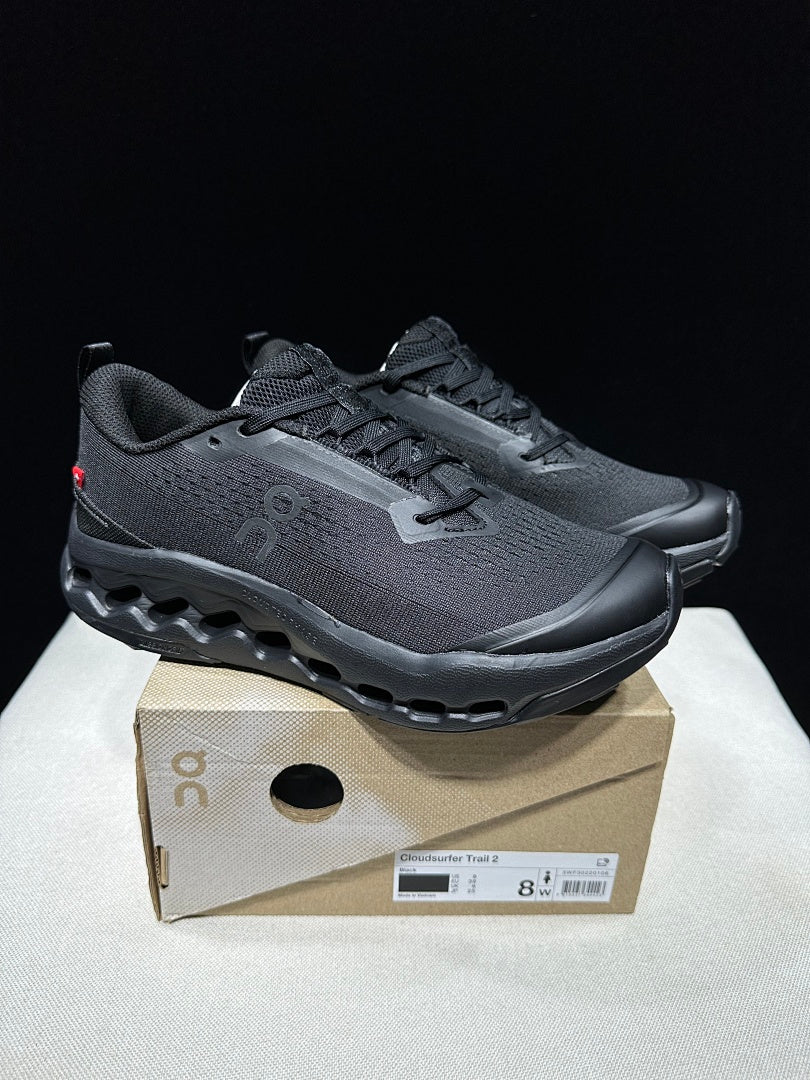 On Cloudsurfer Trail 2 Black Trail Trainers - product image from the listing.