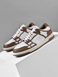 Brown and White AMIRI Low-Top Sneakers - product image from the listing.