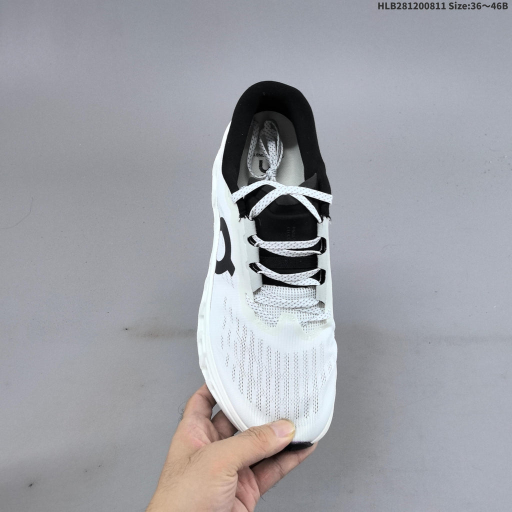 On Cloudmonster 3 Running Shoes in White Black - product image from the listing.