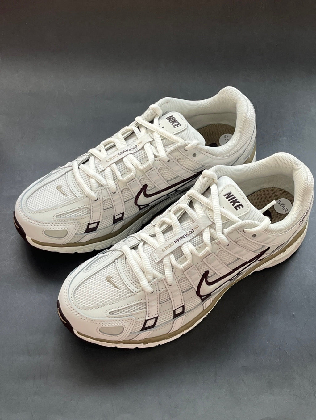 Nike P-6000 Trainers in Off-White and Coffee HF0728-201 - product image from the listing.