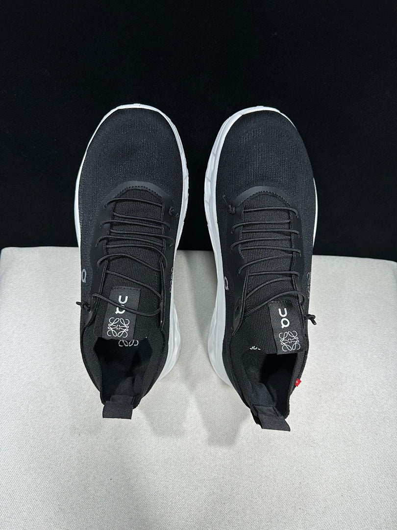 On x LOEWE Cloudtilt Sneakers in Black White - product image from the listing.