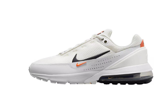 White and Orange Nike Air Max 270-Style Sneakers - product image from the listing.