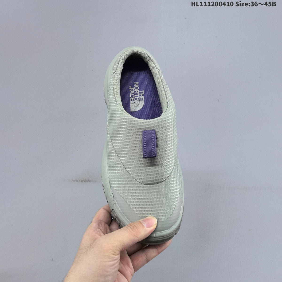 The North Face W Never Stop Mule Slip-On Shoes, Sage in Green - product image from the listing.