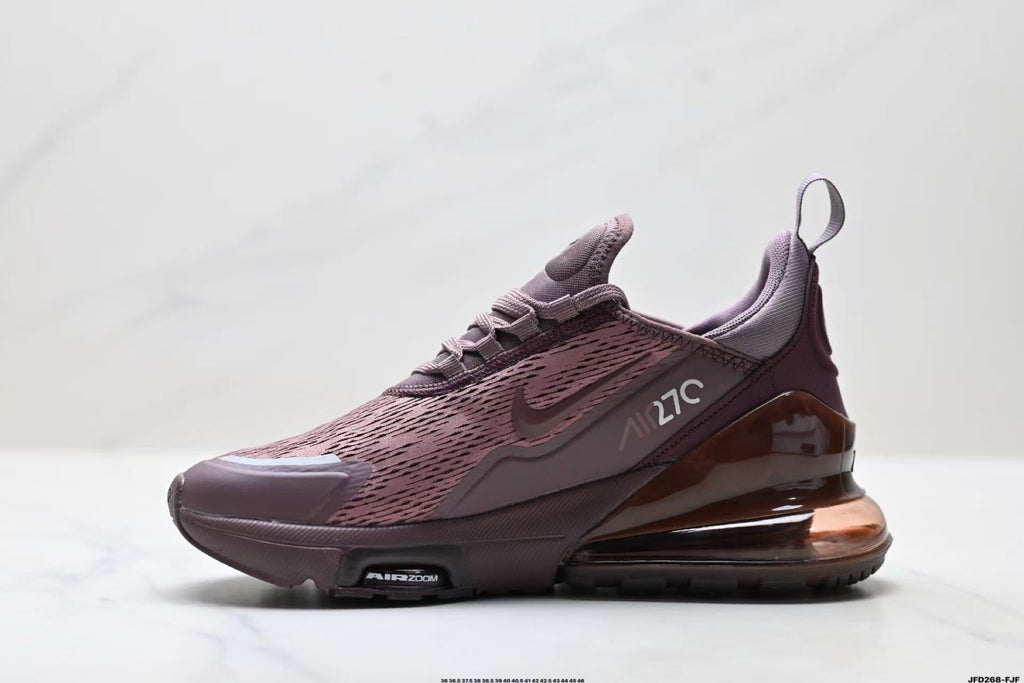Nike Air Max 270 Running Shoes in Burgundy - product image from the listing.