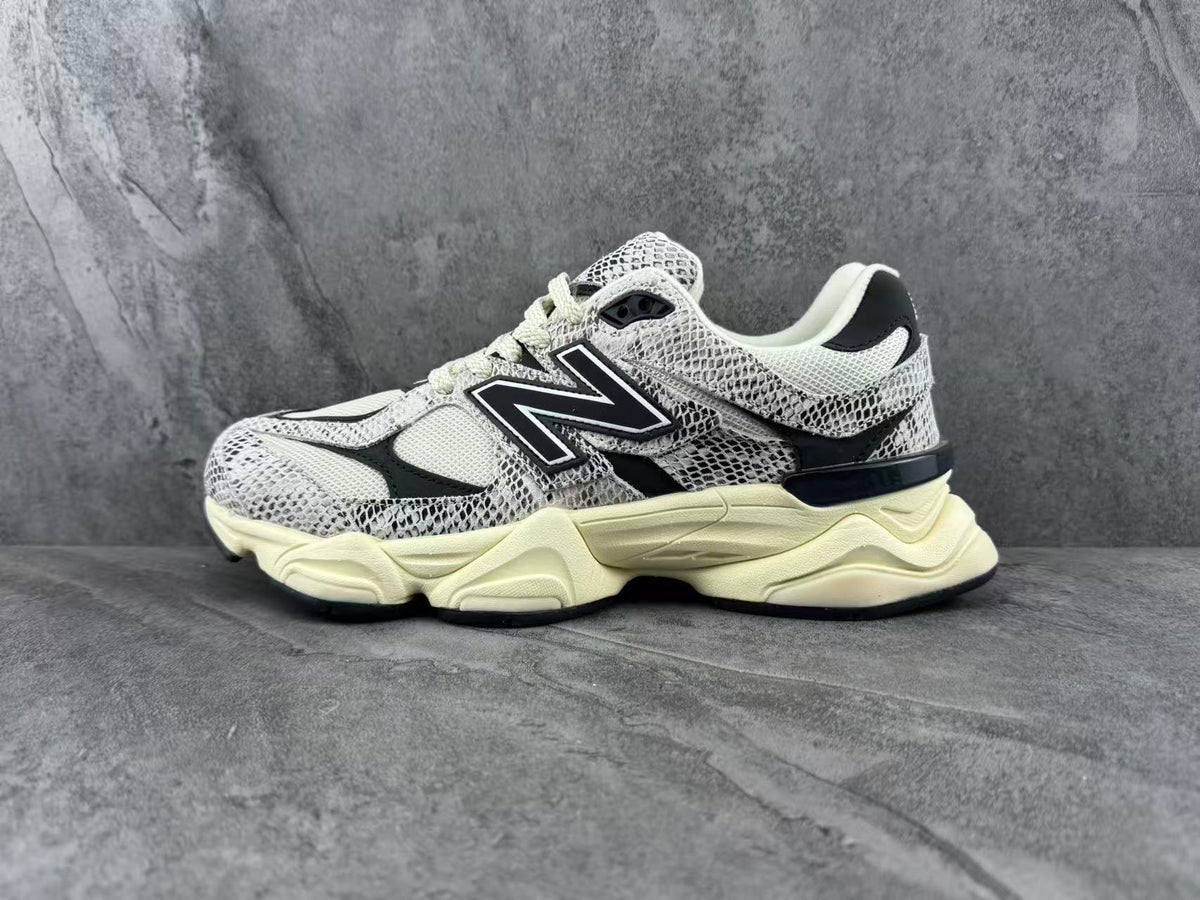 New Balance 9060 SNA Sneakers, in Black and Cream - product image from the listing.