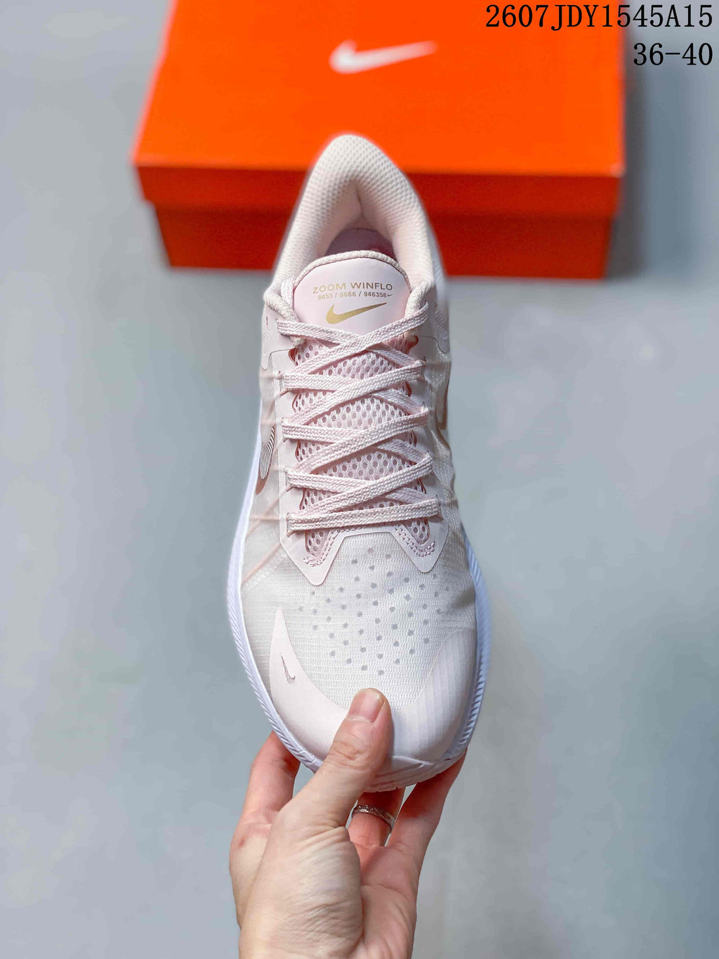 Women's Nike Zoom Winflo 8 Running Sneakers Pink - product image from the listing.