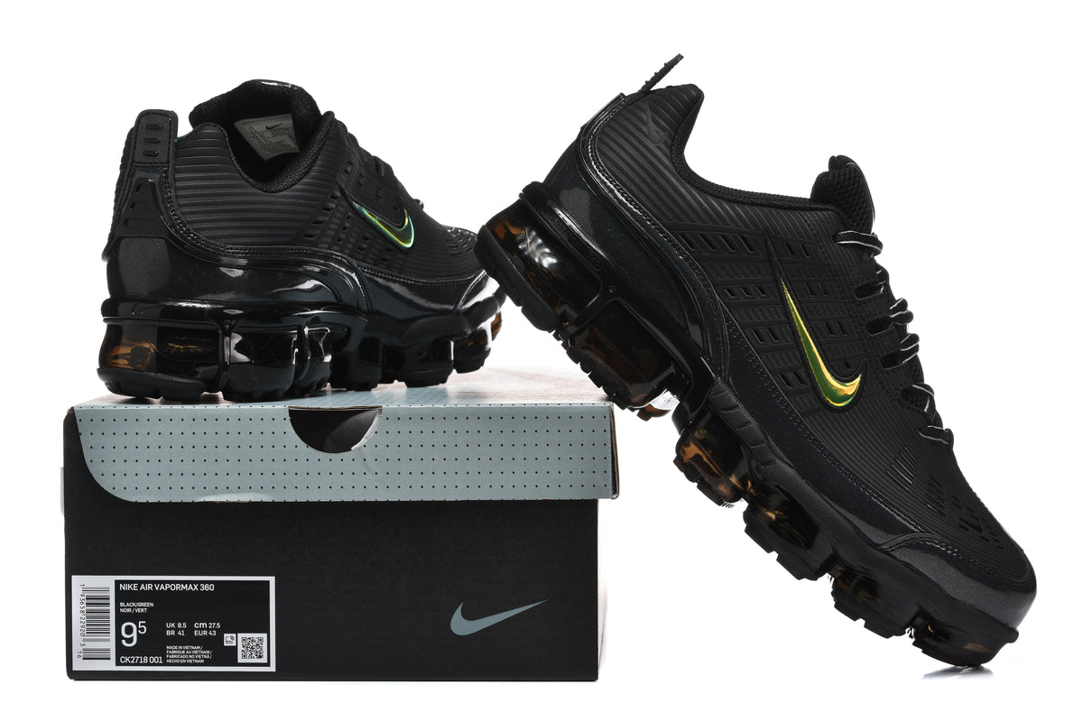Nike Air VaporMax 360 Sneakers in Black Green CK2718-001 - product image from the listing.
