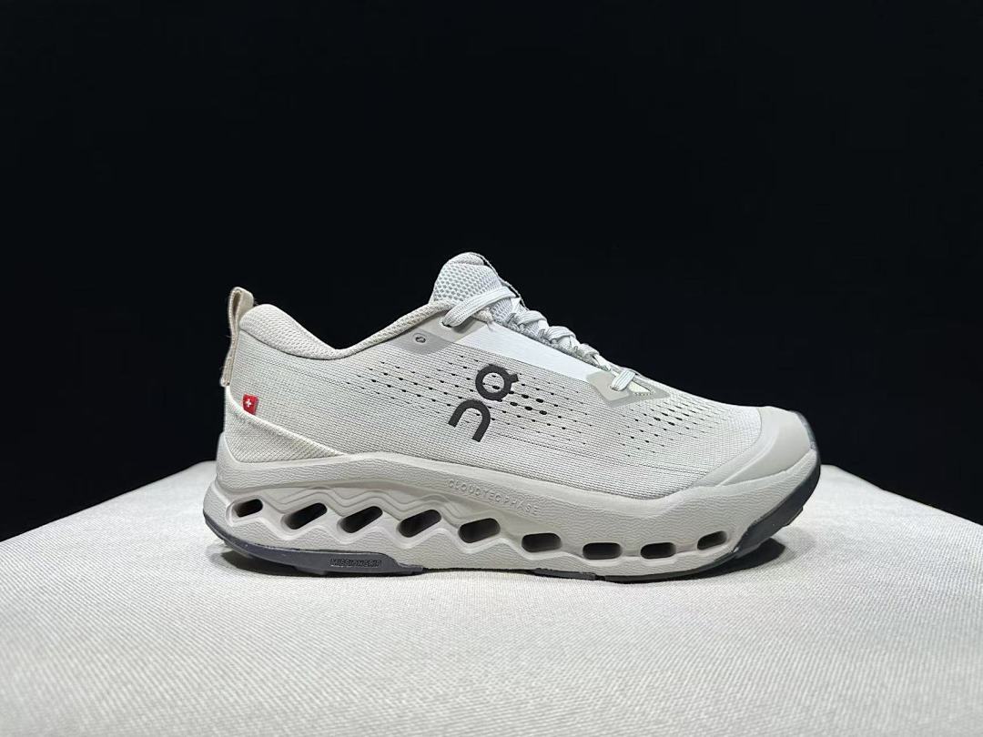 Gray and White On Cloudsurfer Trail 2 Shoes - product image from the listing.