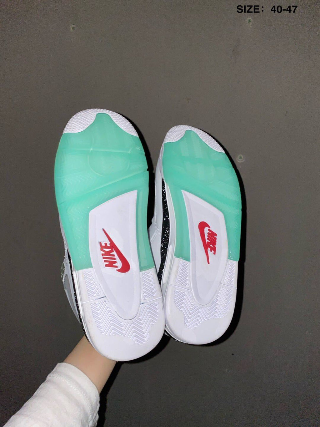 Nike Air Flight 89 White Glow Basketball Trainers - product image from the listing.