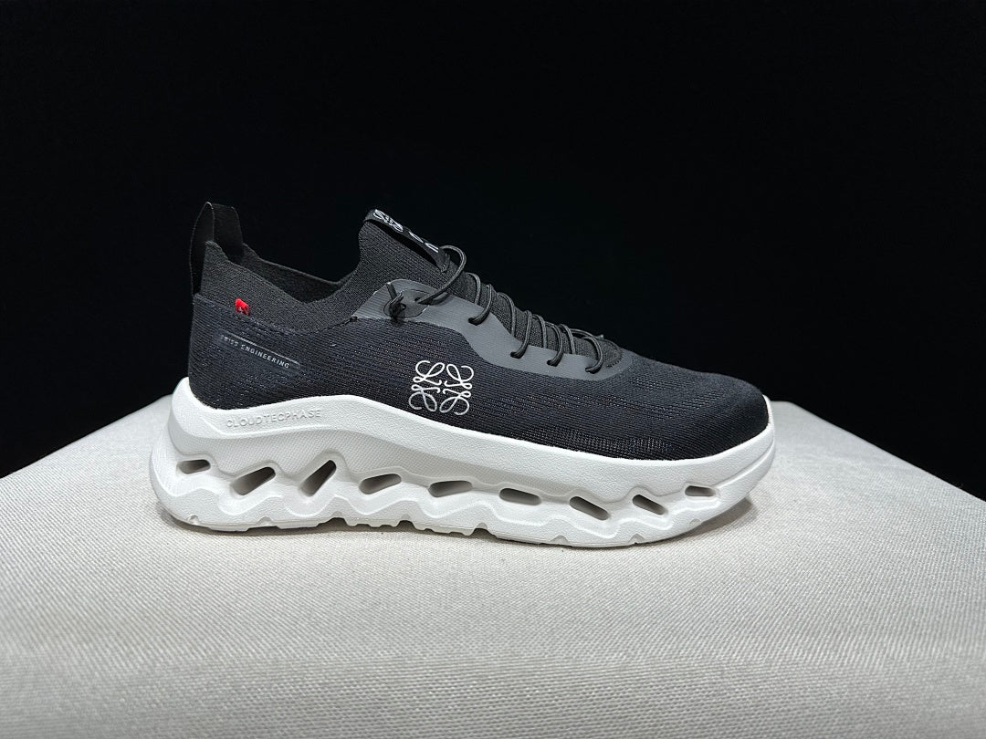 On x LOEWE Cloudtilt Sneakers in Black White - product image from the listing.