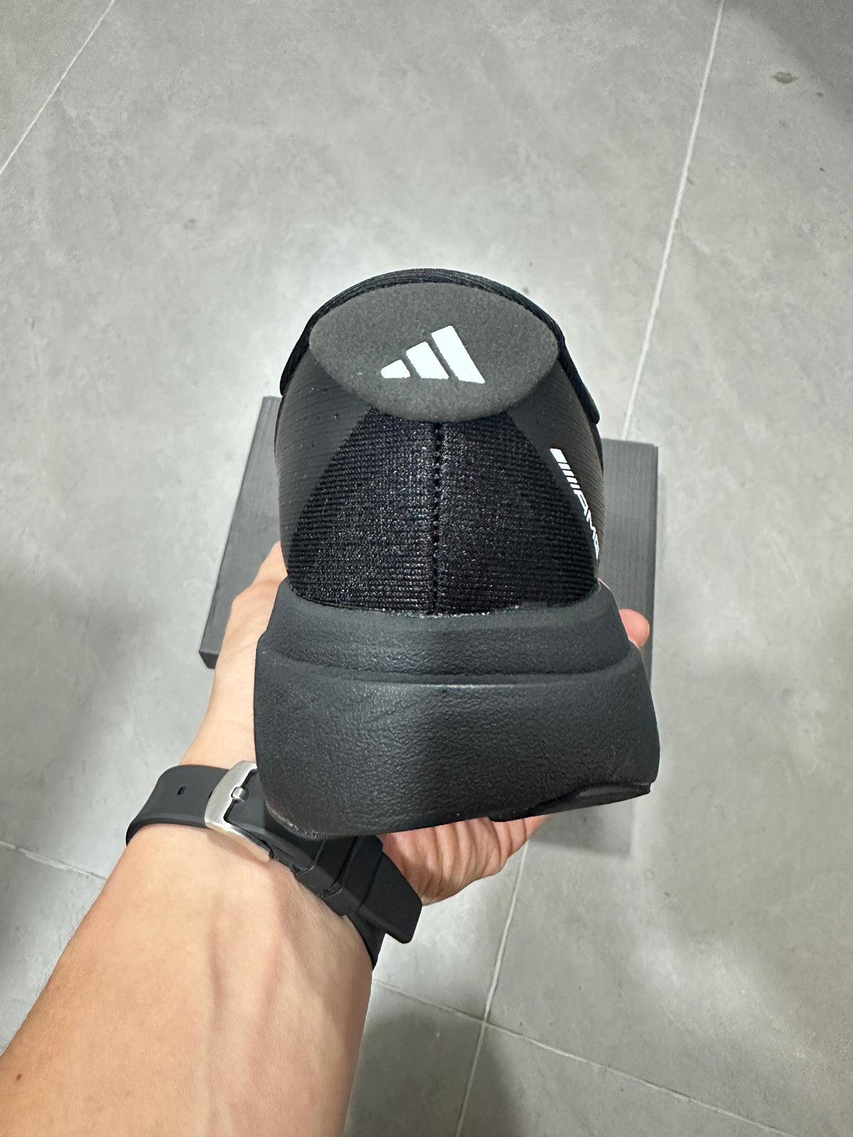 Adidas Lightstrike Pro AMG Running Shoes in Black and Red KH8832 - product image from the listing.