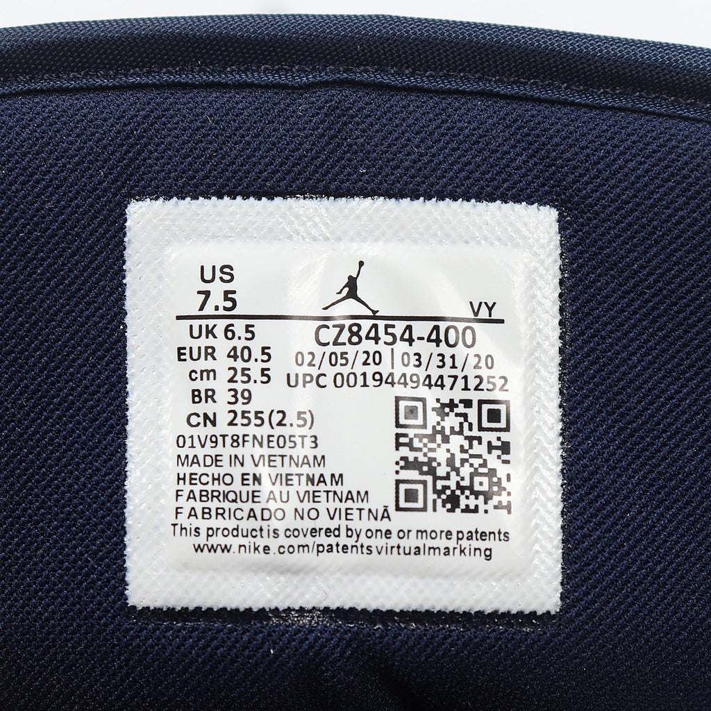 Jordan 1 Low Patriot in Navy Red White CZ8454-400 - product image from the listing.