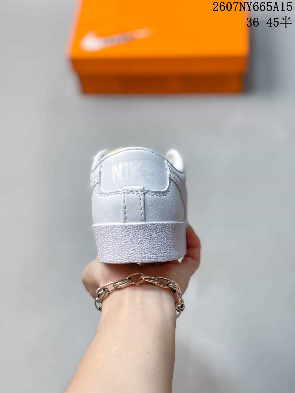 Nike Blazer Low Premium Sneakers in White CI9888-001 - product image from the listing.