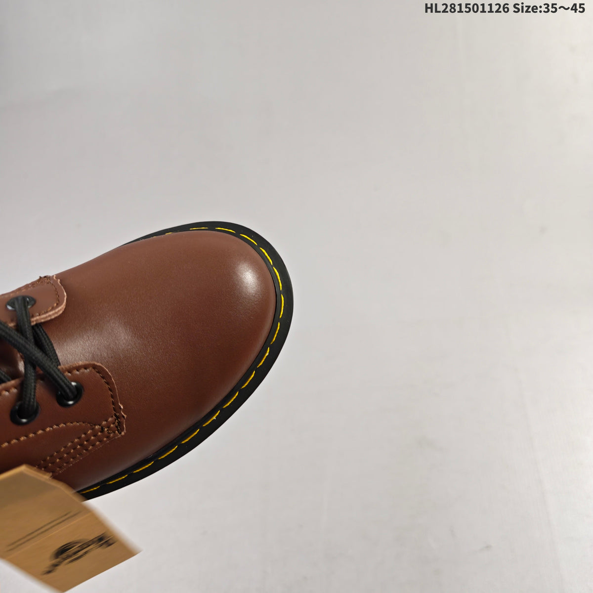 1461 Brown Lace-Up Platform Boots by Dr. Martens - product image from the listing.