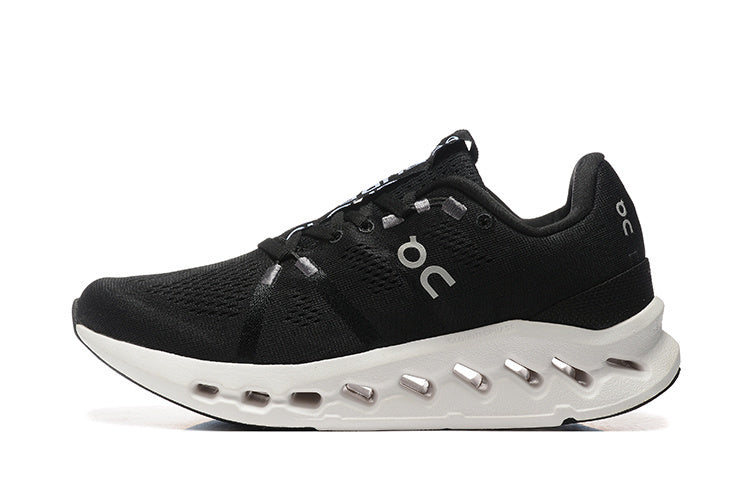 On Cloudsurfer Running Sneakers in Black White - product image from the listing.