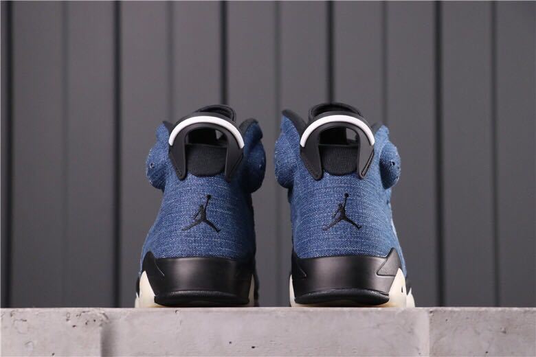 Air Jordan 6 Washed Denim Sneakers - product image from the listing.