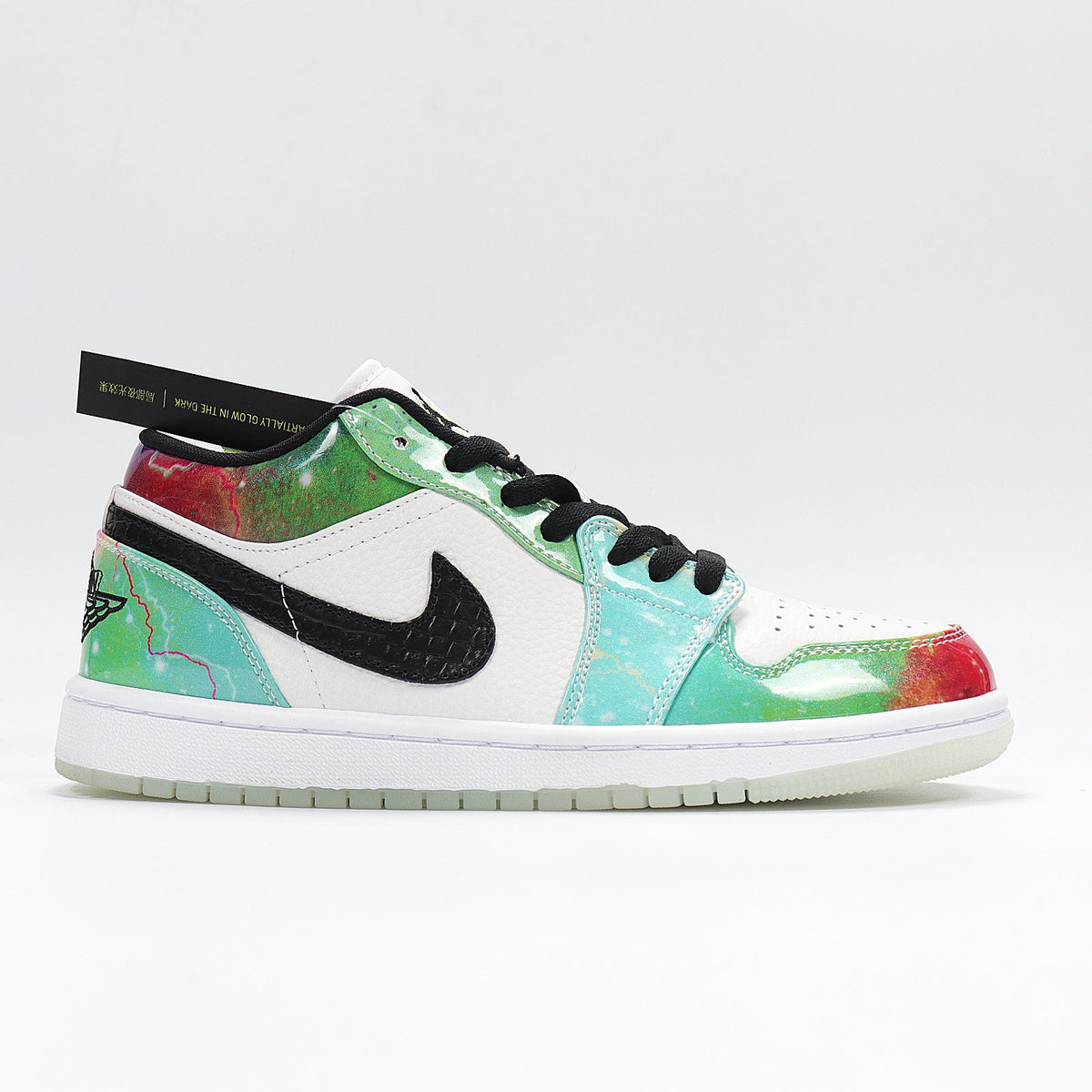 Air Jordan 1 Low Nebula Multicolor Sneakers CW7310-909 - product image from the listing.