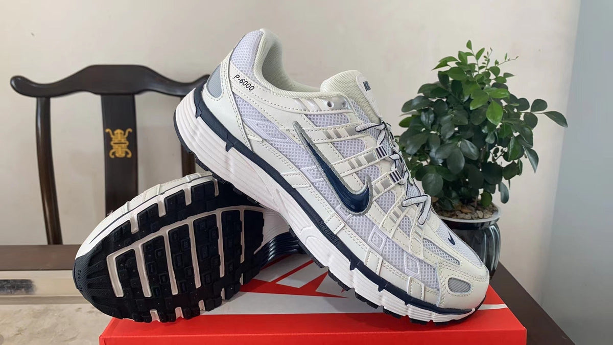 Nike P-6000 Sneakers in White Navy CD6404-108 - product image from the listing.