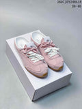 alo Sunset Mule Sneakers in Pink, in Navy and Cream - product image from the listing.