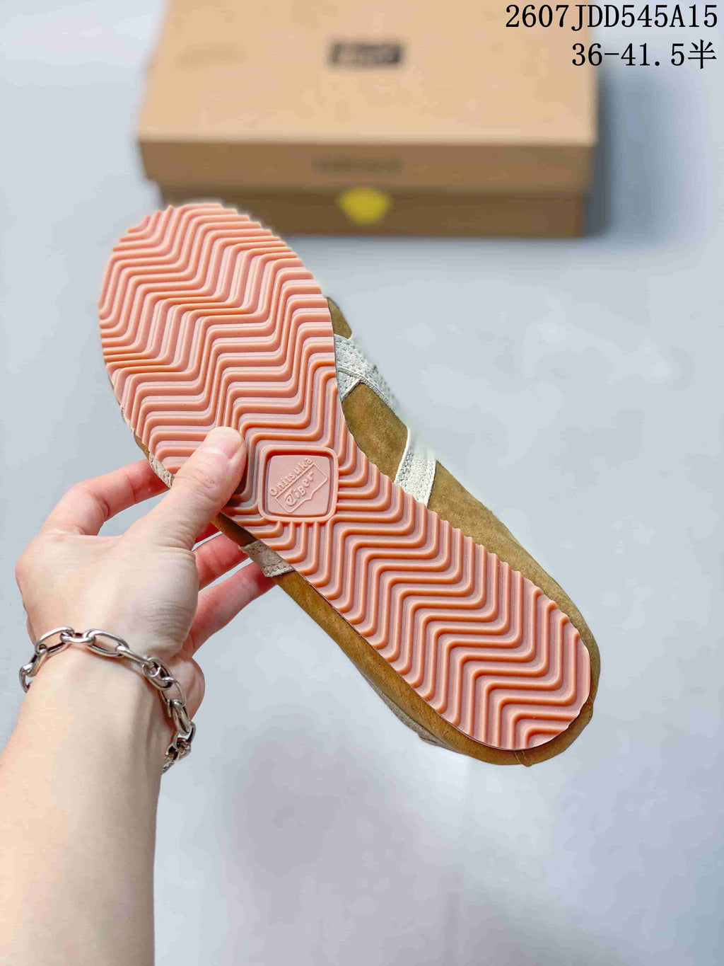 Versace x Onitsuka Tiger Tai-Chi Sakura Sneakers in Suede - product image from the listing.