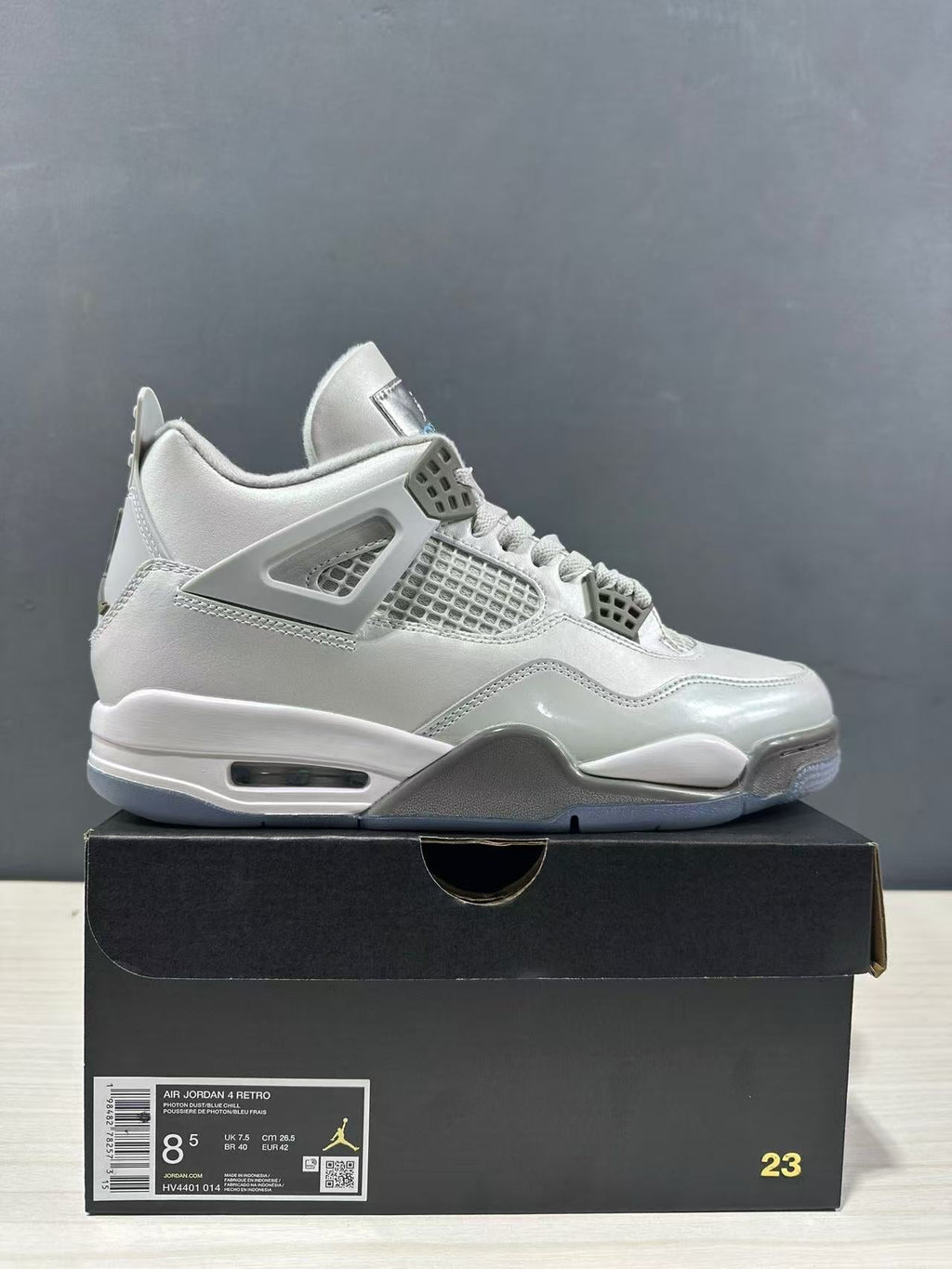 Air Jordan 4 Photon Dust Sneakers HV4401-014 - product image from the listing.