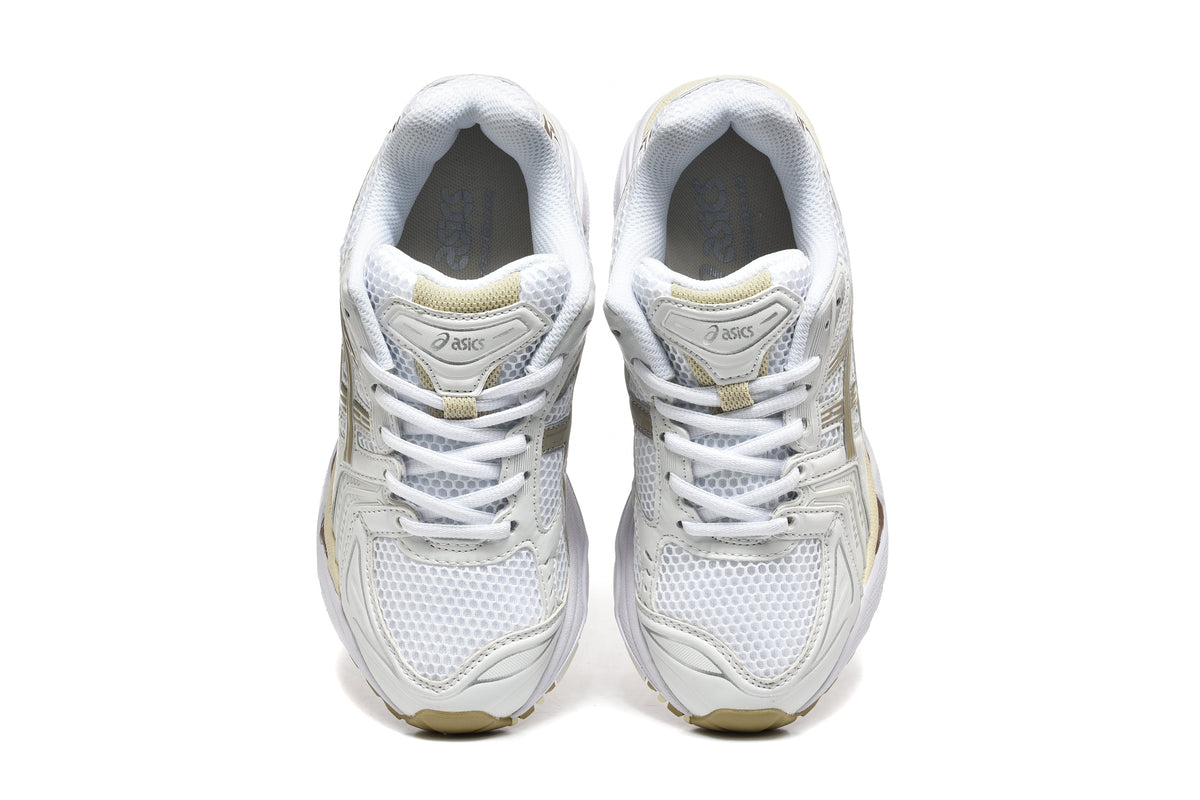ASICS GEL-KAYANO 14 Sneakers in White Gold - product image from the listing.
