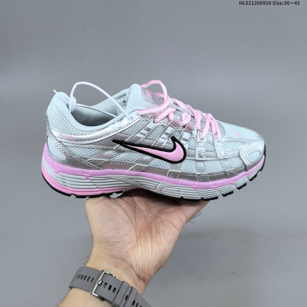 Nike P-6000 Retro Running Sneakers in Cream or in Silver Pink - product image from the listing.