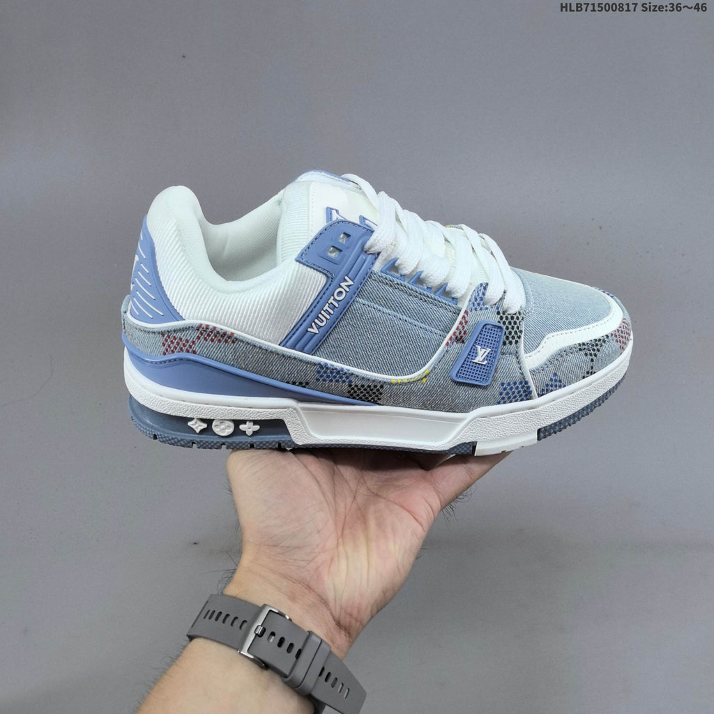 Louis Vuitton Archlight Trainers in Blue Denim Print - product image from the listing.