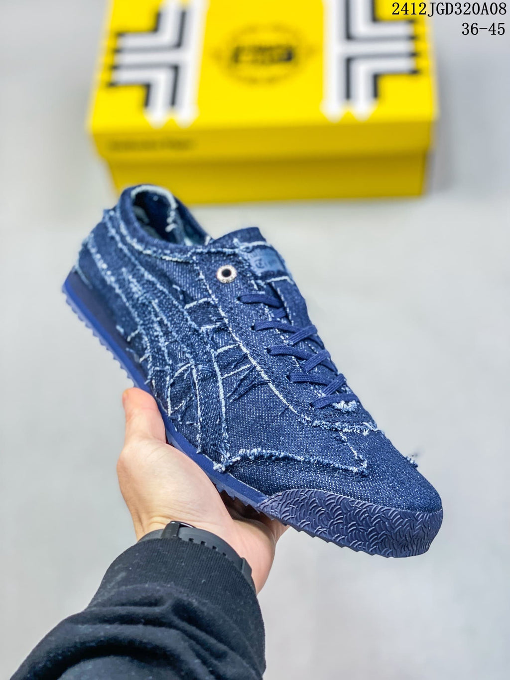 Onitsuka Tiger Mexico 66 SD Low-Top Sneakers in Blue Denim - product image from the listing.