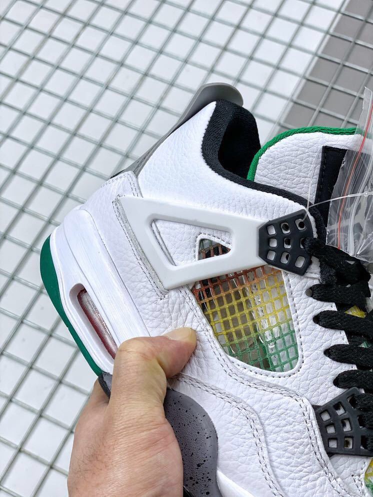 Air Jordan 4 Do the Right Thing Basketball Sneakers in White - product image from the listing.