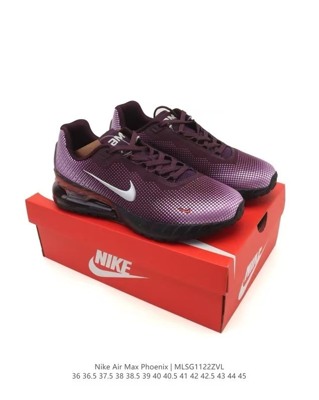 Nike Air Max Phoenix Sneakers in Black Purple MLSG112ZVL - product image from the listing.