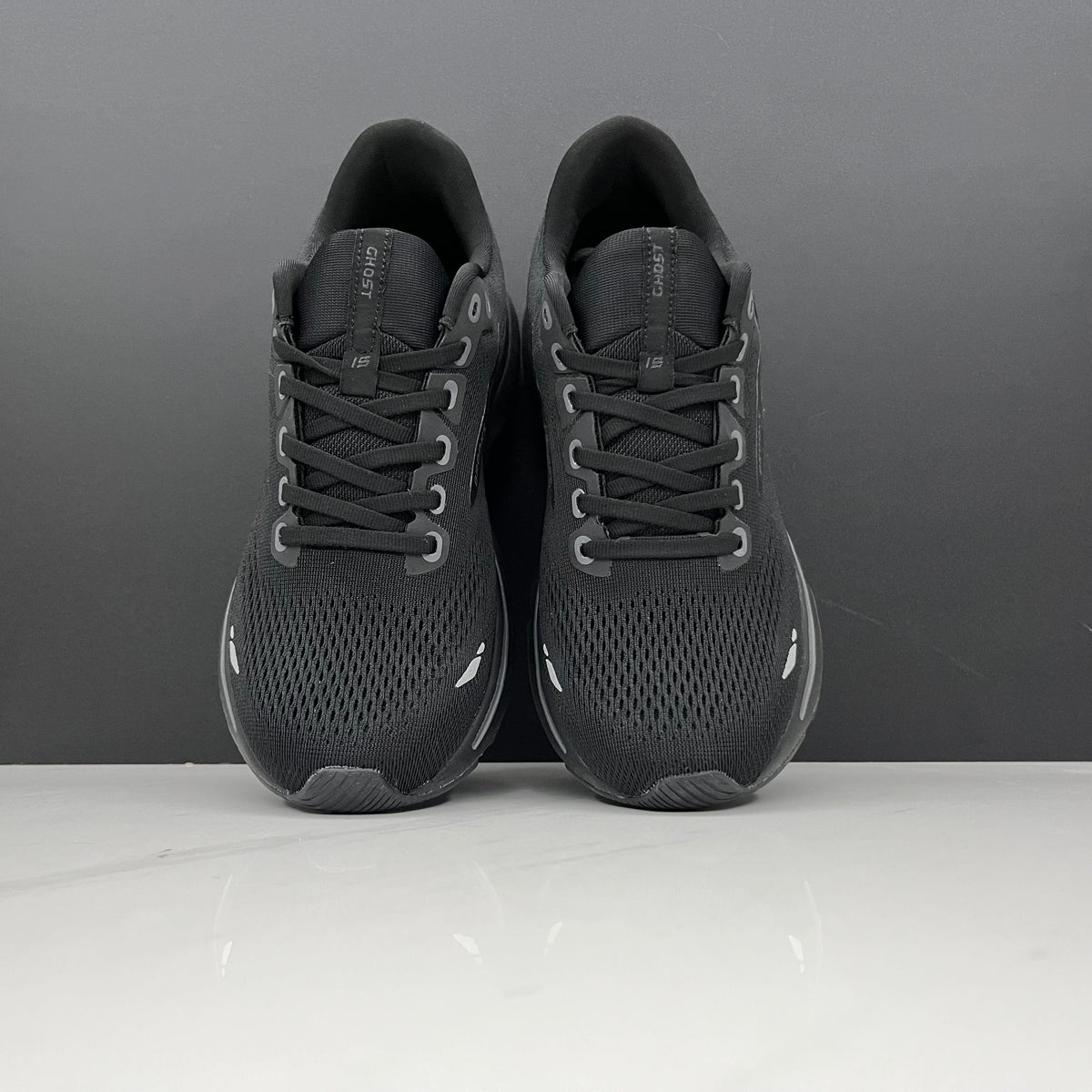 Brooks Ghost 15 Running Shoes, in Black and Gray - product image from the listing.